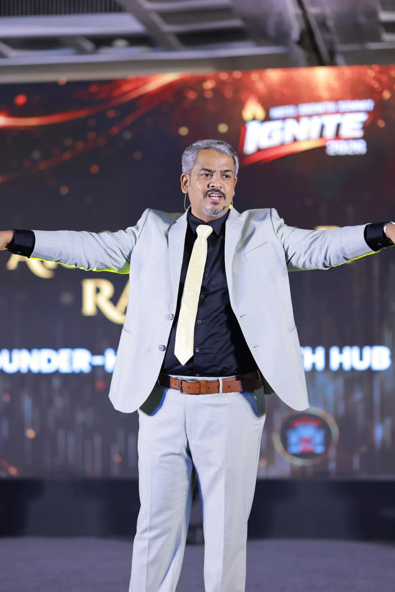 Arunkumar Raman on stage