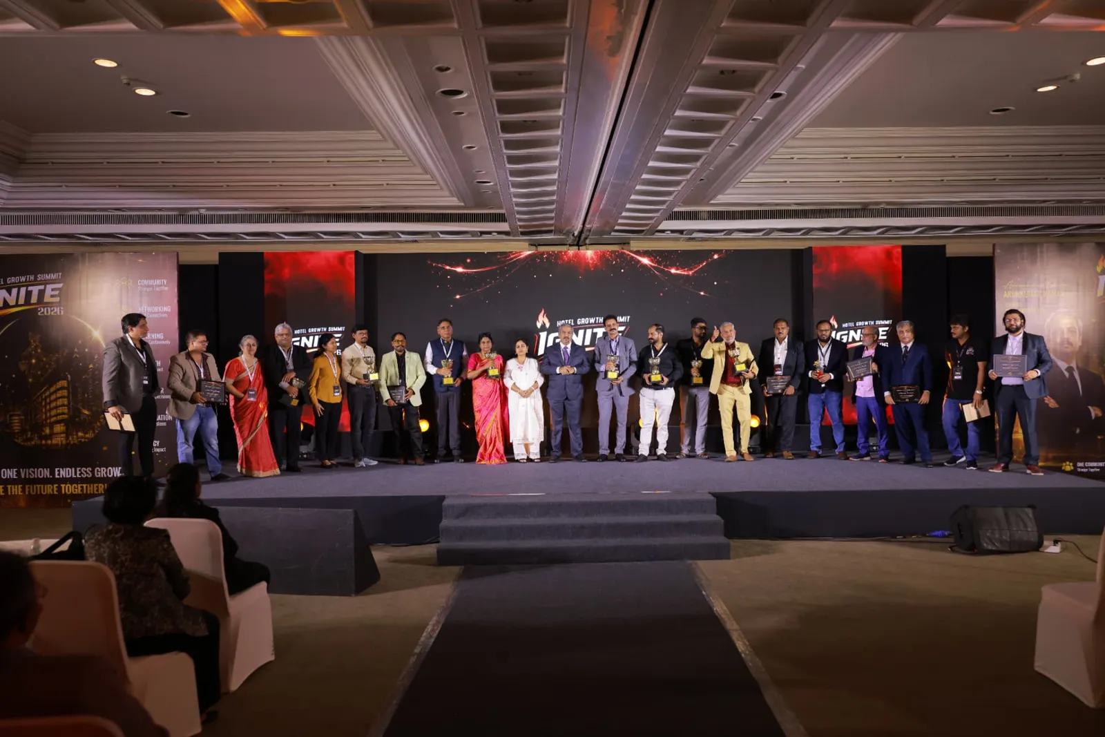 Award winners on stage